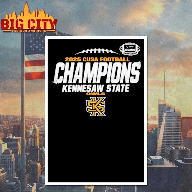 Kennesaw State Owls 2025 C-USA Champs shirt