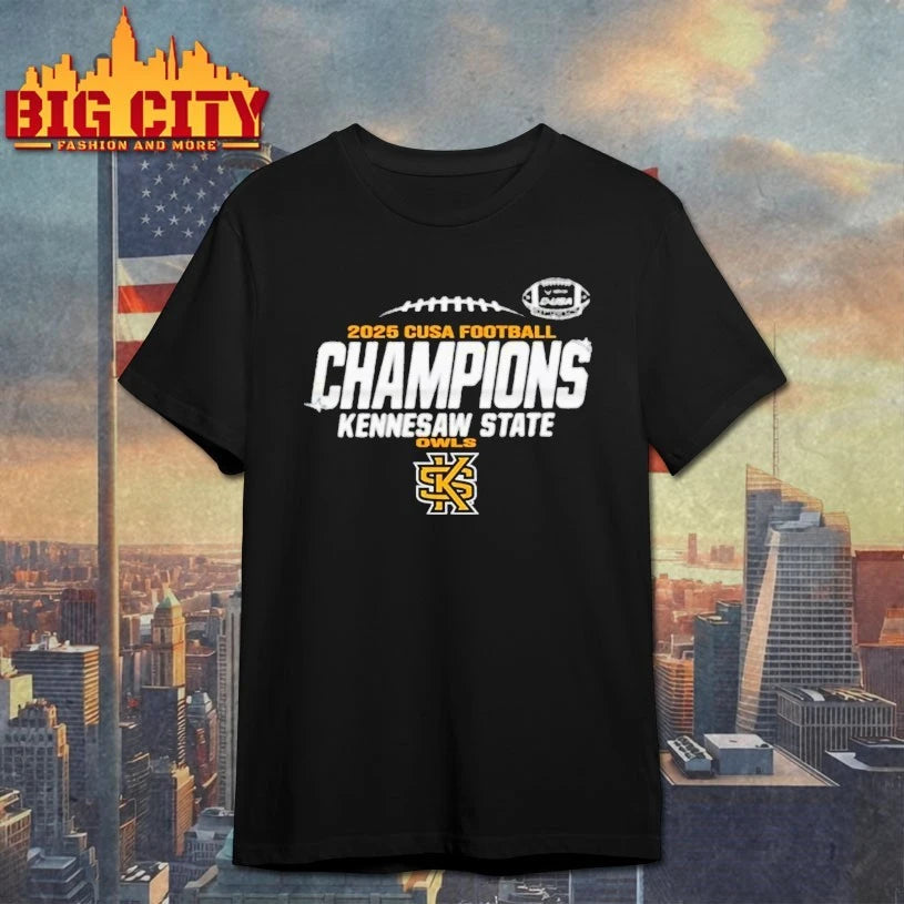 Kennesaw State Owls 2025 C-USA Champs shirt