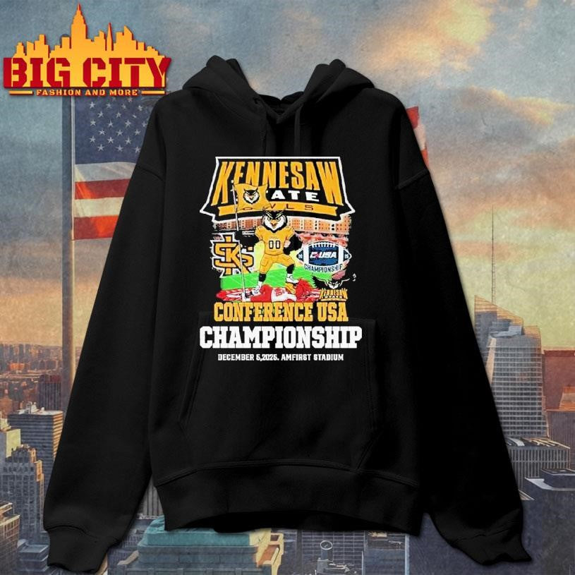 Kennesaw State Owls Conference Usa Championship December 5, 2025 Amfirst Stadium Shirt
