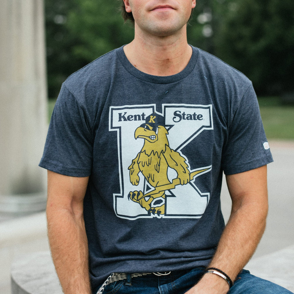 Kent State Vintage Eagle Mascot Tee Style001 Hoodie, Sweatshirt | PureTeeCo.com (Image 2)