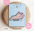 Kentucky Gildan T-shirt, Cute Kentucky State Shirt, Kentucky Floral Bow Tee Hoodie, Sweatshirt | PureTeeCo.com