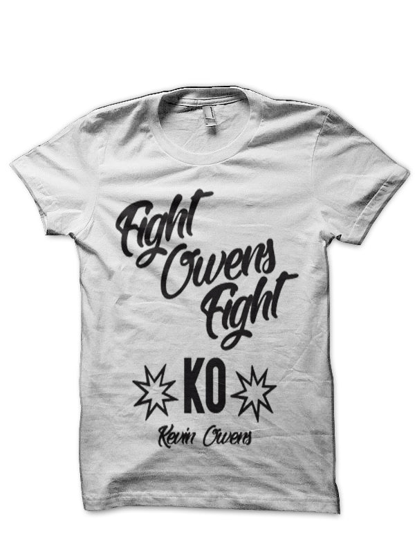 Kevin Owens White T-Shirt Hoodie, Sweatshirt | PureTeeCo.com