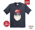 Kids Christmas Shirt - Cool Santa Children's Tshirt - Youth Holiday Tee Gildan Hoodie, Sweatshirt | PureTeeCo.com