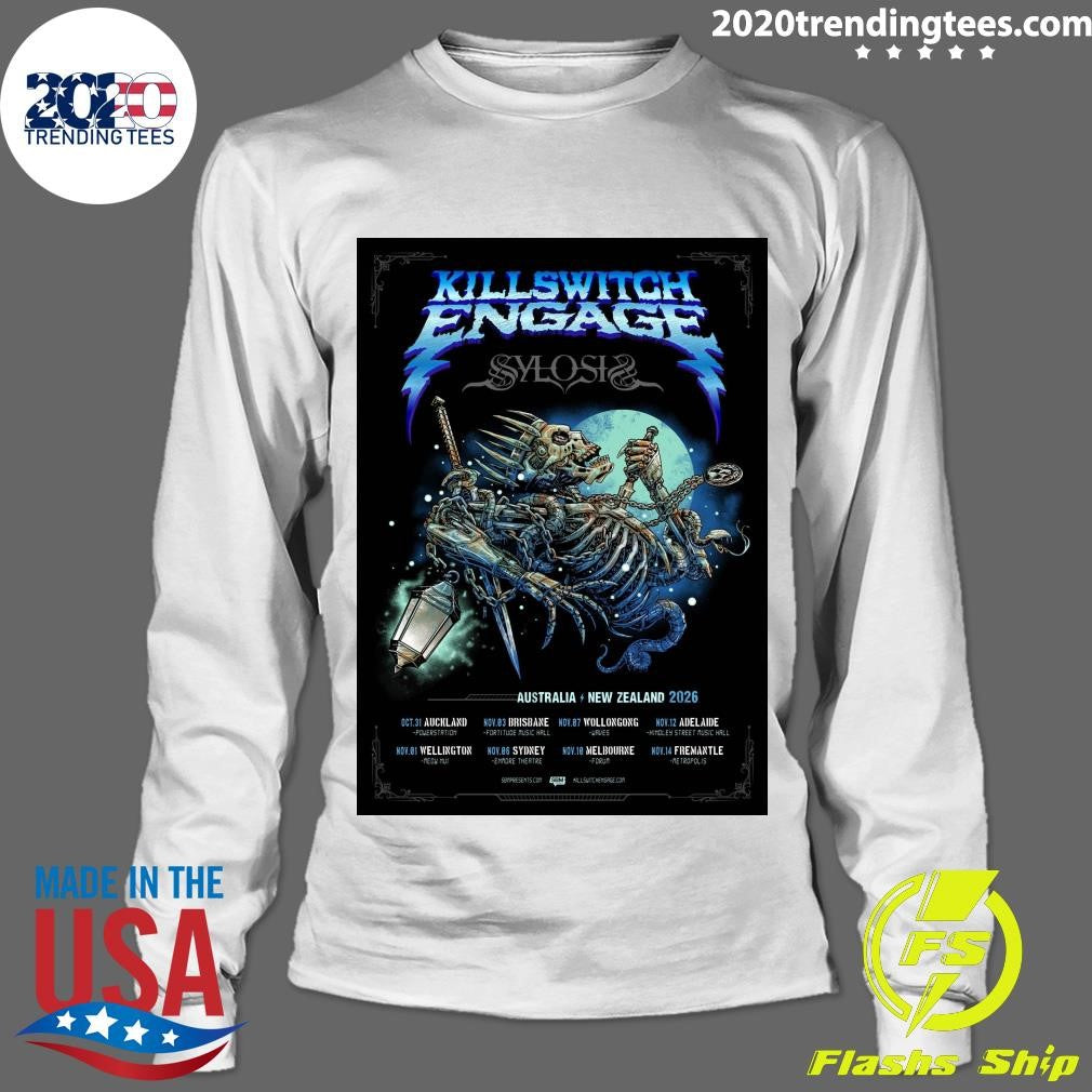 Killswitch Engage With Sylosis Australia And New Zealand 2026 Tour Shirt