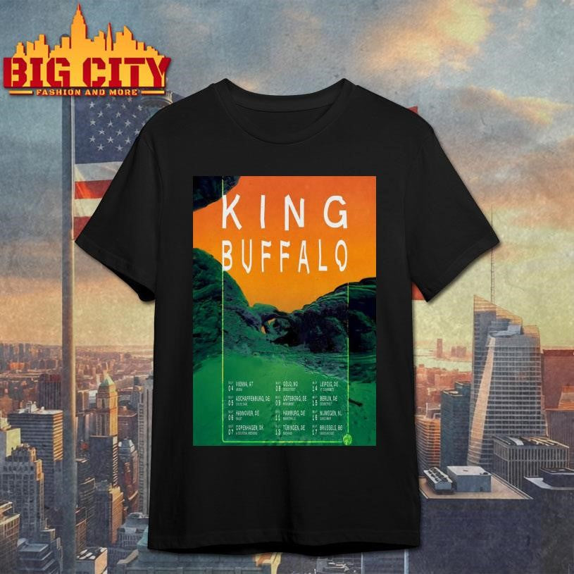 King Buffalo Tour Europe in May of 2026 Poster Shirt