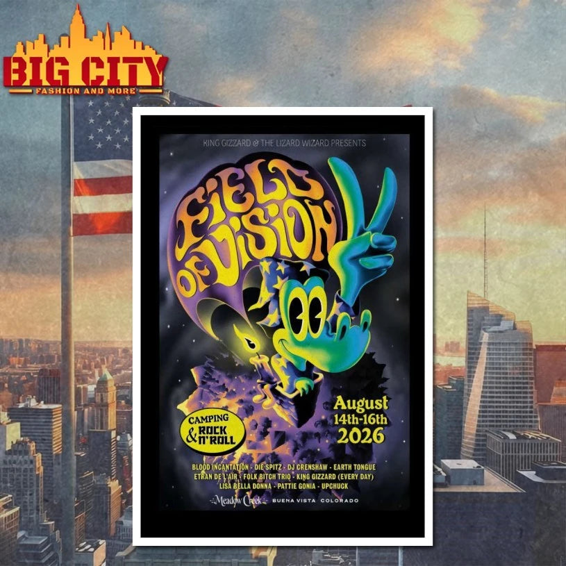King Gizzard And The Lizard Wizard Aug 14-16 2026 Meadow Creek in Buena Vista CO Poster shirt