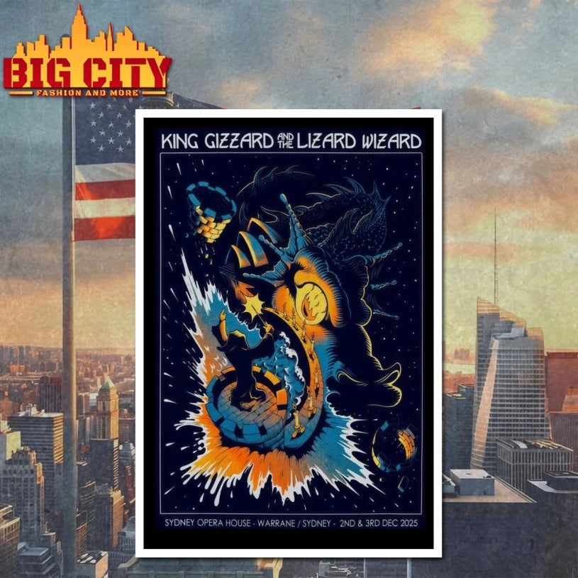 King Gizzard And The Lizard Wizard Dec 2-3 2025 Sydney Opera House In Sydney AUS Poster shirt