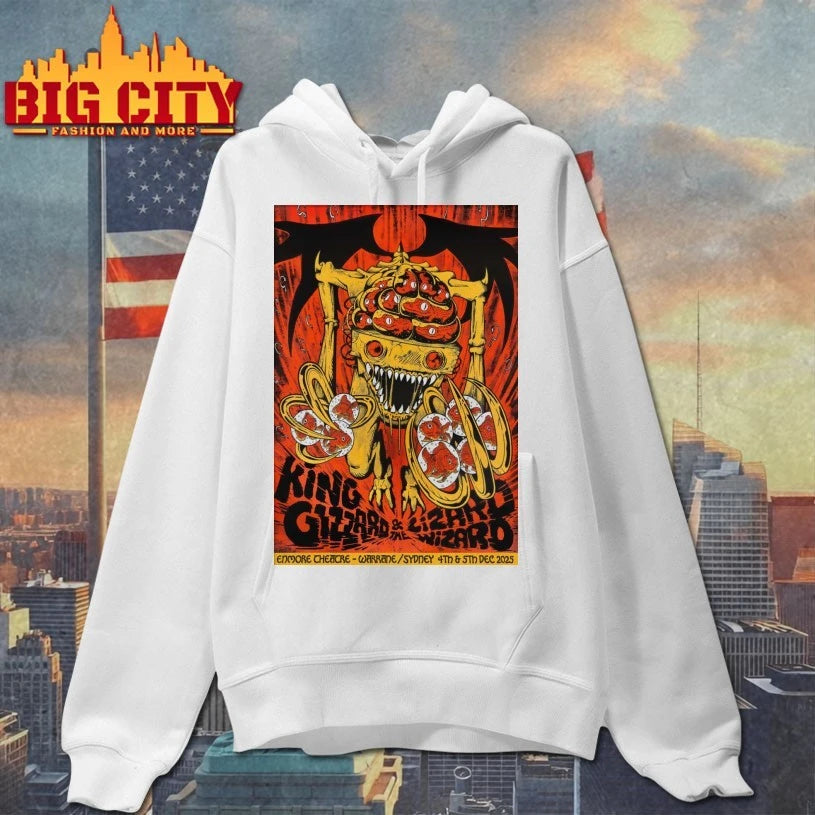 King Gizzard And The Lizard Wizard Dec 4-5 2025 Enmore Theatre in Newtown Sydney Poster shirt
