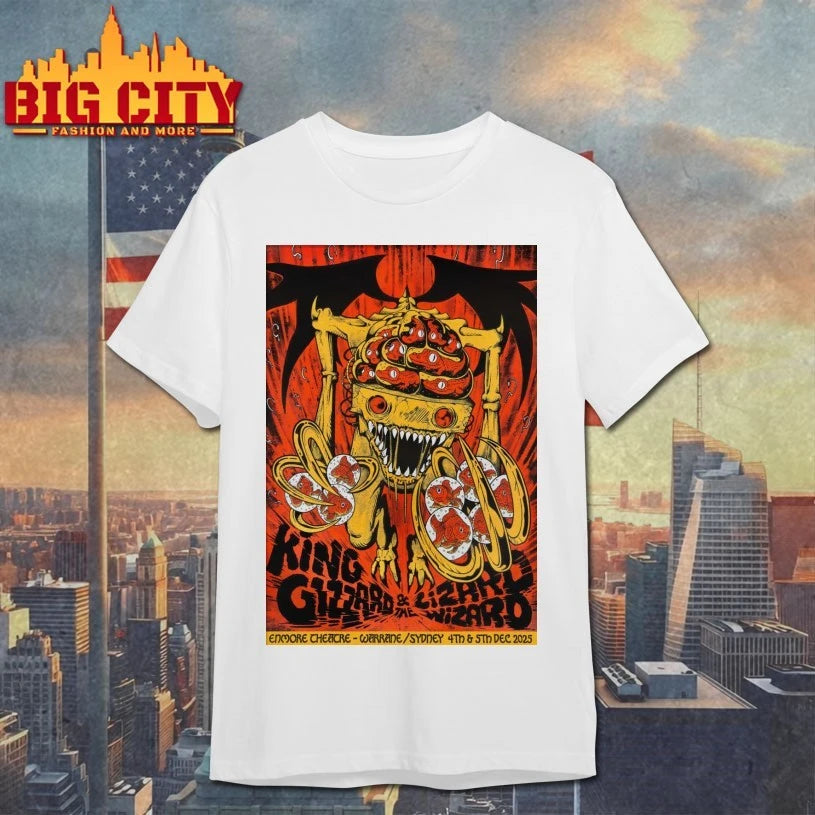 King Gizzard And The Lizard Wizard Dec 4-5 2025 Enmore Theatre in Newtown Sydney Poster shirt