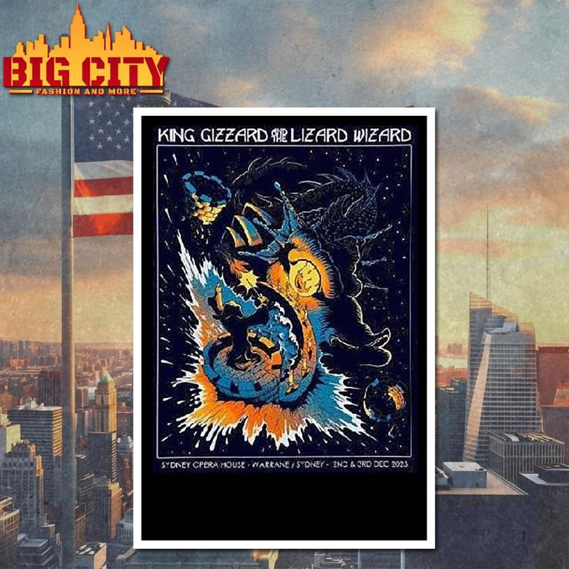 King Gizzard And The Lizard Wizard Warrane Sydney Australia 2025 At Sydney Opera House On 2 And 3 December 2025 Shirt