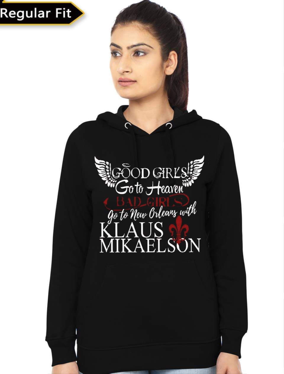 Klaus Mikaelson Girls Hoodie T-Shirts, Sweatshirt | PureTeeCo.com