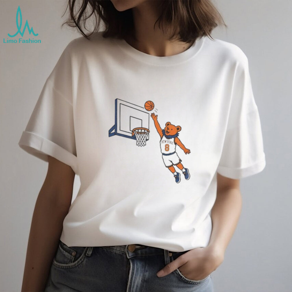 Knicks Dancing Bear OG Anunoby Tip In Grateful Dead Inspired NY shirt