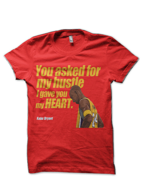 Kobe Bryant Red T-Shirt Hoodie, Sweatshirt | PureTeeCo.com