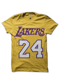 Kobe Bryant Yellow T-Shirt Style001 Hoodie, Sweatshirt | PureTeeCo.com