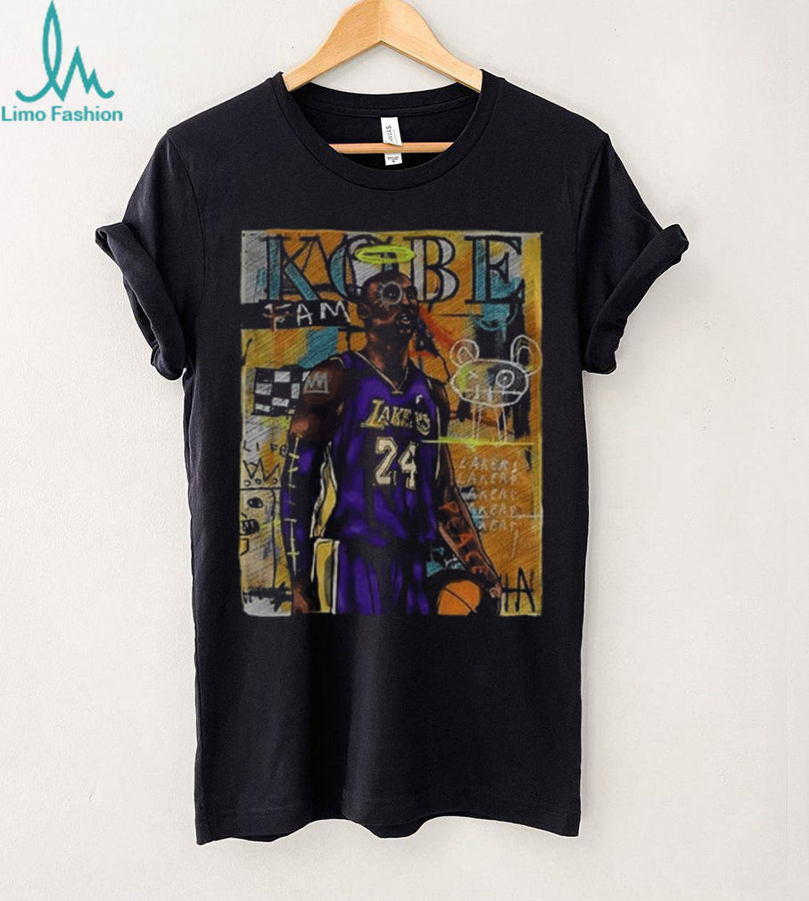 Kobe Bryant Los Angeles Lakers star portrait art shirt