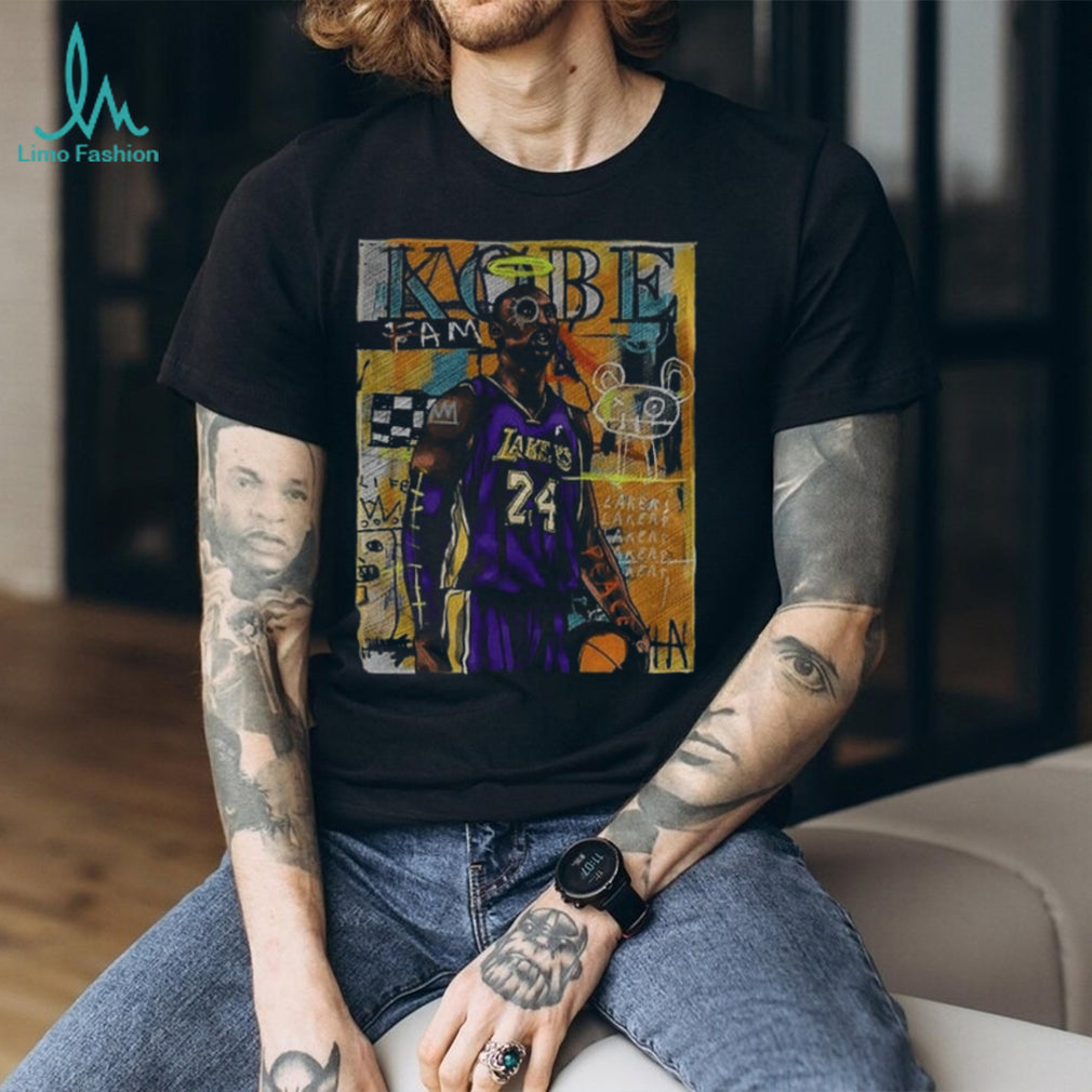 Kobe Bryant Los Angeles Lakers star portrait art shirt
