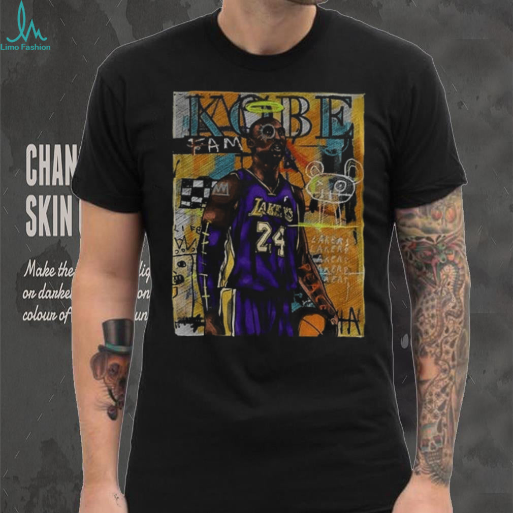 Kobe Bryant Los Angeles Lakers star portrait art shirt