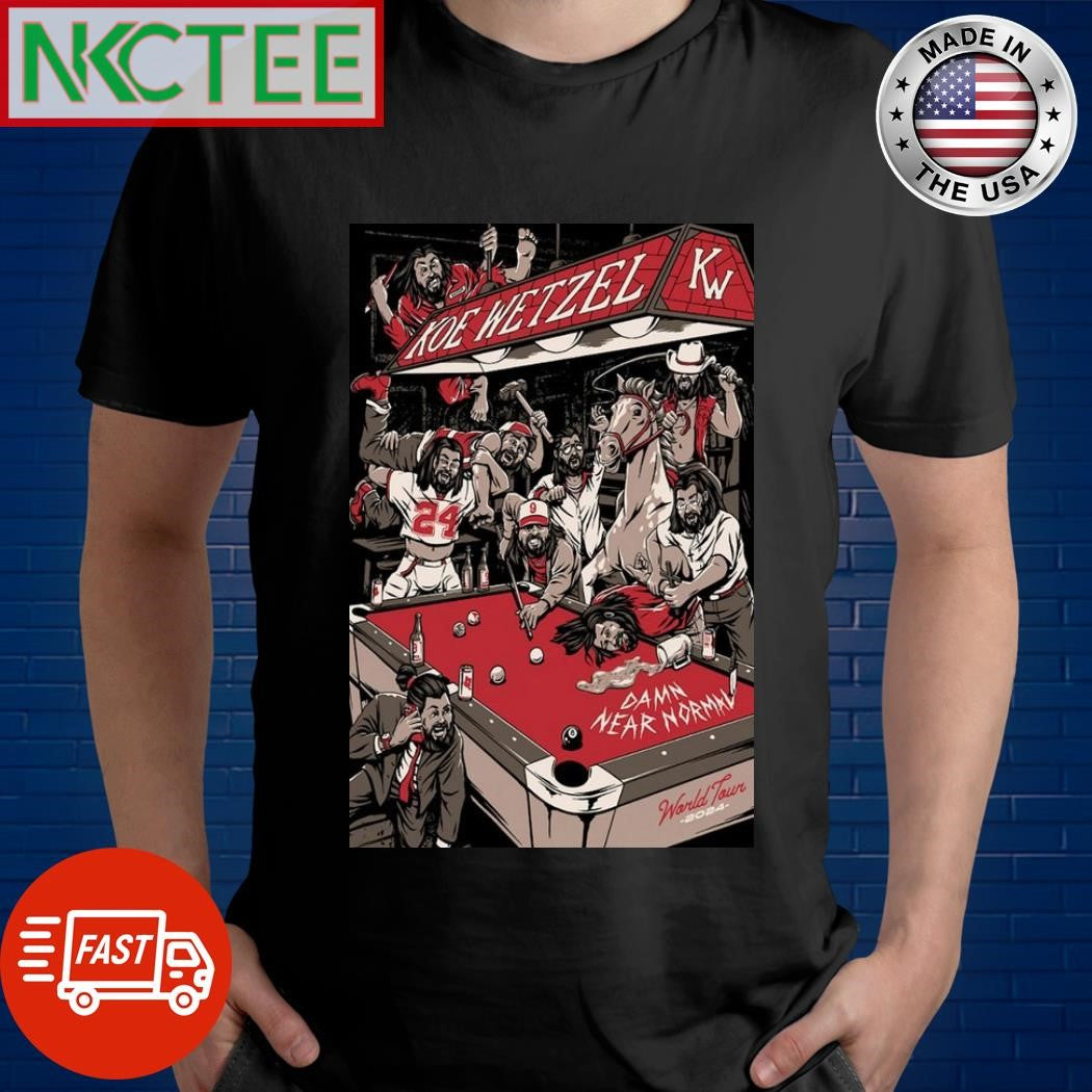 Koe Wetzel World Tour 2024 Poster Shirt