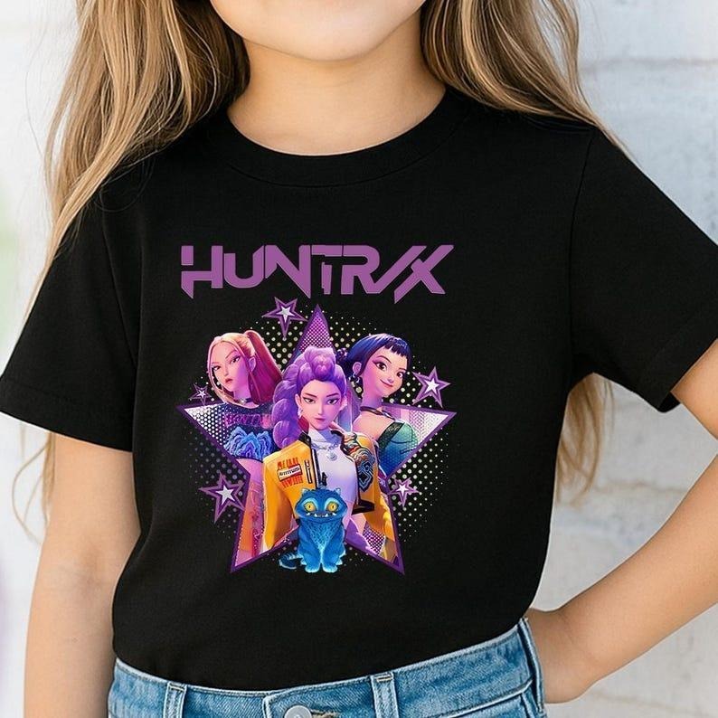 Kpop Demon Hunters Tiger Youth T-Shirt, Merch Kpop T-Shirt, Kpop Idol T-Shirt, Mira, Rumi, Joey Youth T-Shirt, Gift for...