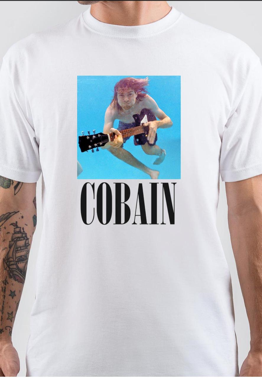Kurt Cobain White T-Shirt Hoodie, Sweatshirt | PureTeeCo.com