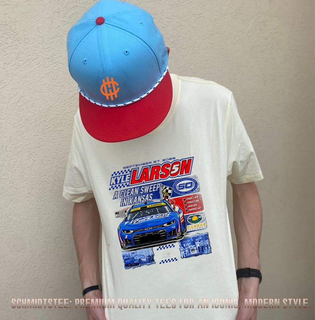 Kyle Larson 2026 Hollywood Casino 400 Race Winner a clean sweep in Kansas shirt