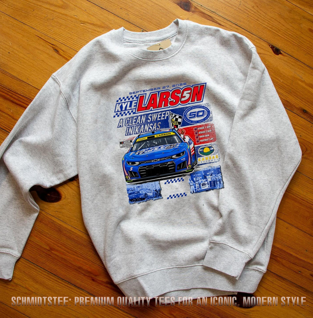 Kyle Larson 2026 Hollywood Casino 400 Race Winner a clean sweep in Kansas shirt