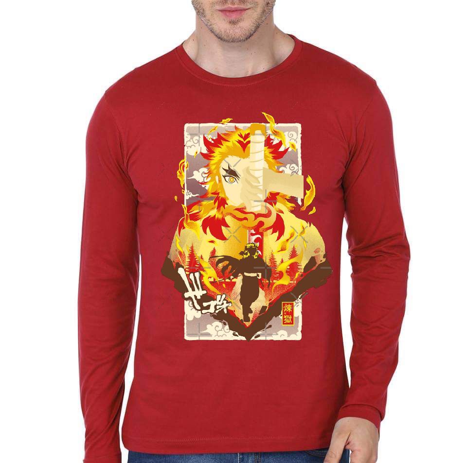 Kyo-Juro Fire Classic Full Sleeve T-Shirt Hoodie, Sweatshirt | PureTeeCo.com