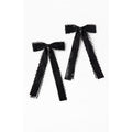 LA Hearts Women's 2 Pack Black Kaelie Bow Hair Clips T-Shirts, Hoodie, Sweatshirt | PureTeeCo.com