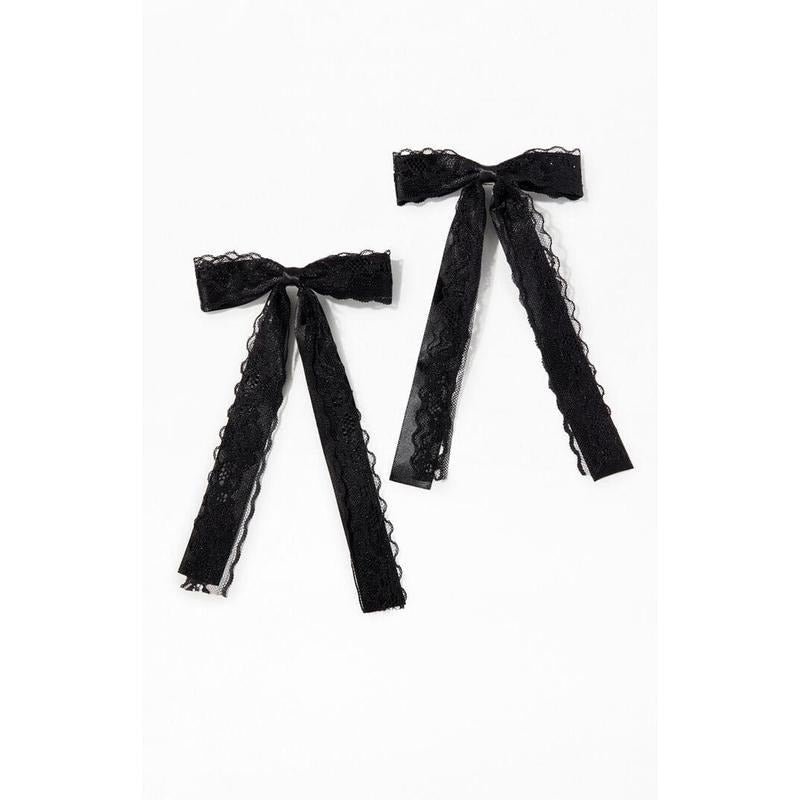 LA Hearts Women's 2 Pack Black Kaelie Bow Hair Clips T-Shirts, Hoodie, Sweatshirt | PureTeeCo.com