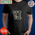 LA upside down text shirt