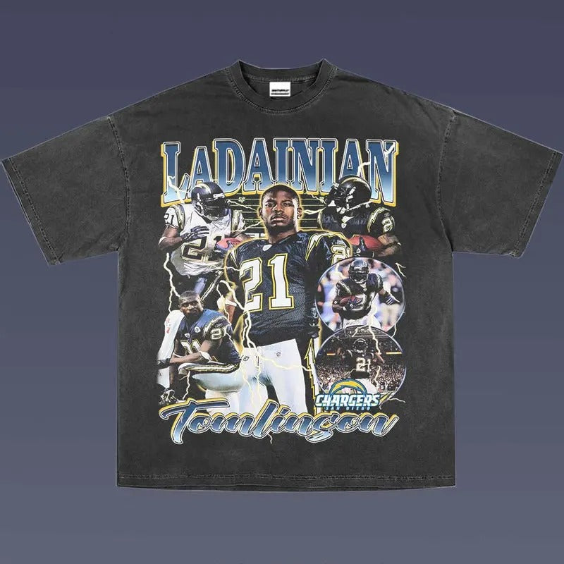 LADAINIAN TOMLINSON 1.0 VINTAGE TEE | AMERICAN FOOTBALL | GIFT FOR FAN Hoodie, Sweatshirt | PureTeeCo.com
