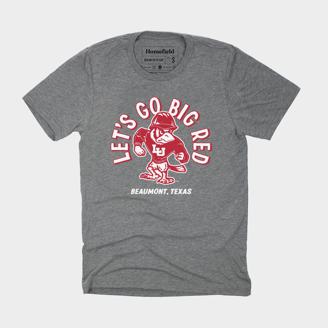 Lamar University "Big Red" Mascot Tee Hoodie, Sweatshirt | PureTeeCo.com