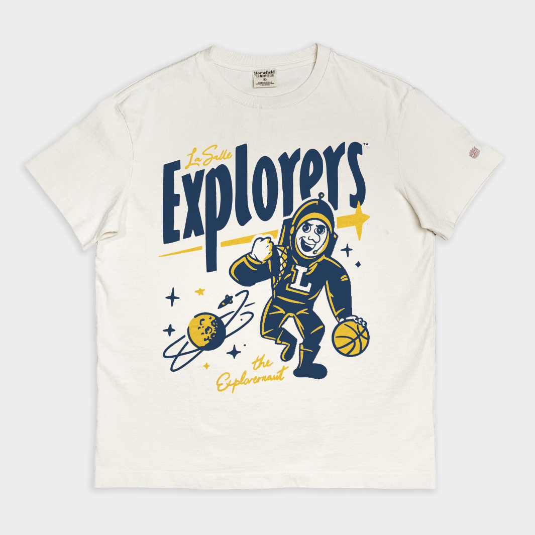 La Salle Explorers Explorernaut Vintage Heavyweight Tee Hoodie, Sweatshirt | PureTeeCo.com