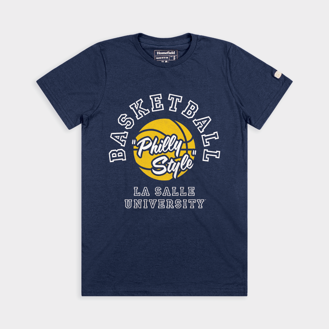 La Salle Basketball "Philly Style" Tee Hoodie, Sweatshirt | PureTeeCo.com