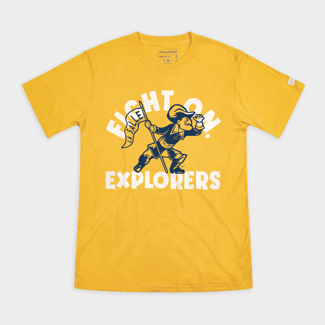 La Salle "Fight On Explorers" Tee Hoodie, Sweatshirt | PureTeeCo.com