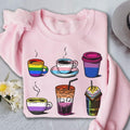 LGBT Coffee T Shirt Hoodie Sweater, LGBT Pride , Pride Month , LGBT Gay Pride , Pride Flag , Gifts For Gay, Coffee Lover...