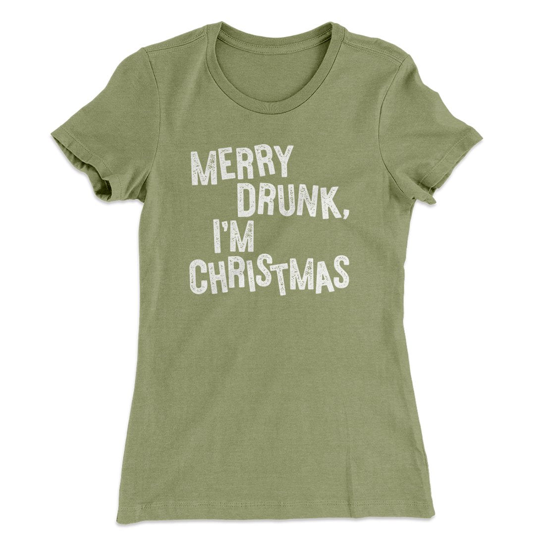 Merry Drunk, I'm Christmas Women's T-Shirt Hoodie, Sweatshirt | PureTeeCo.com (Image 4)