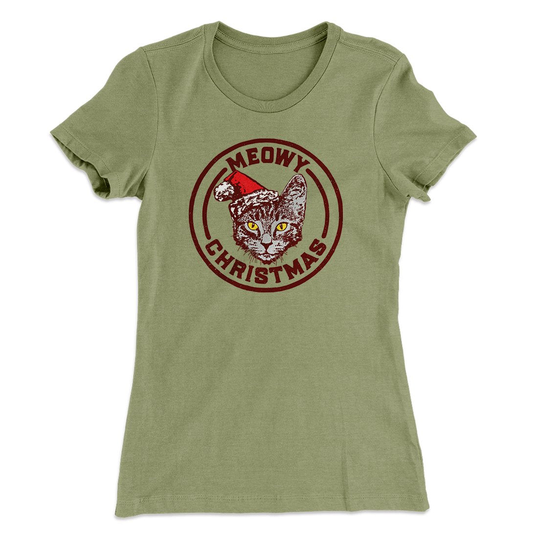 Meowy Christmas Women's T-Shirt Hoodie, Sweatshirt | PureTeeCo.com (Image 2)