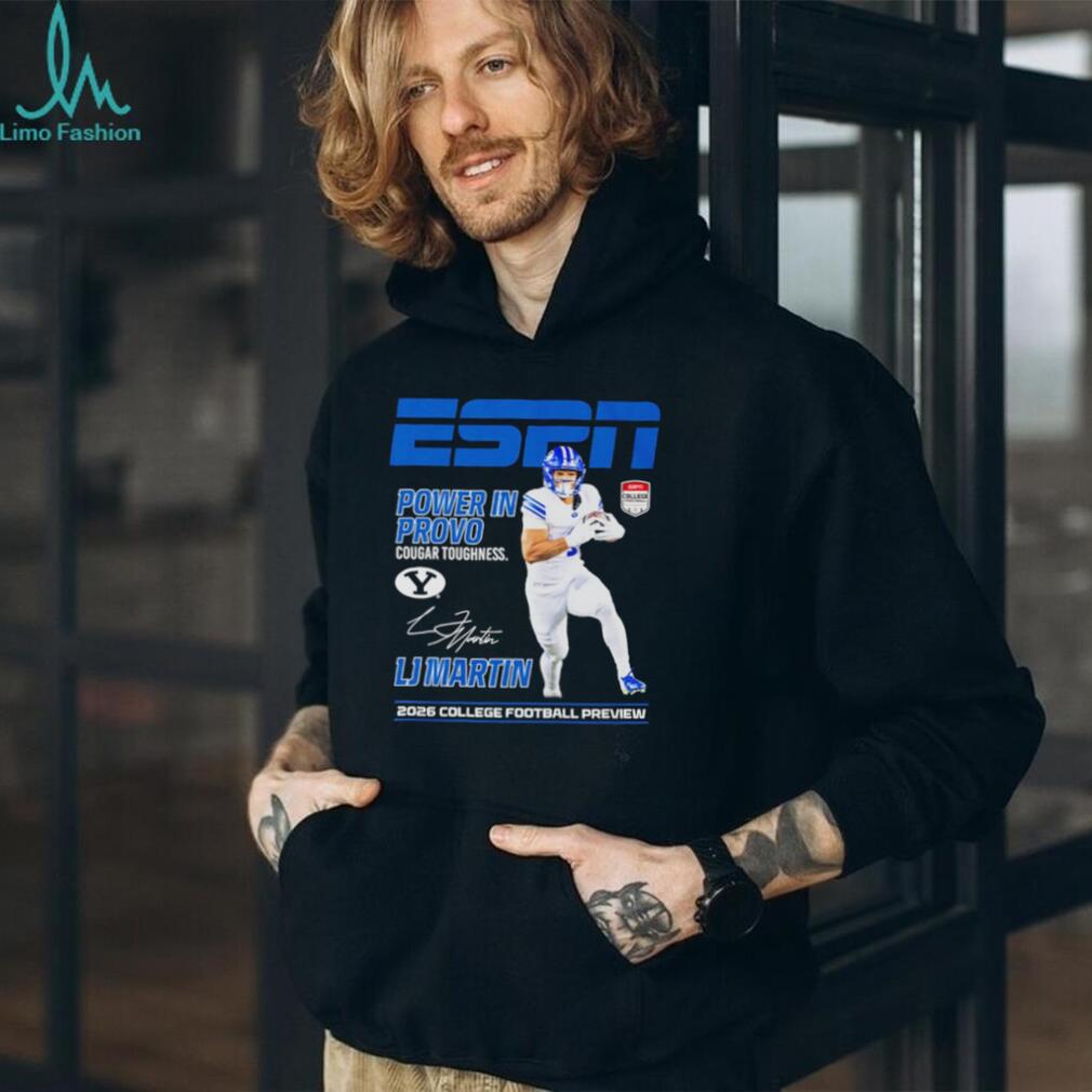 LJ Martin BYU Cougars Power in Provo ESPN 2026 College Football Preview shirt
