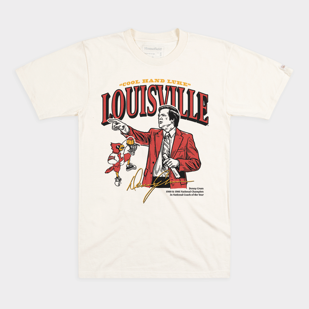 Louisville Denny Crum "Cool Hand Luke" '80s Throwback Tee Hoodie, Sweatshirt | PureTeeCo.com