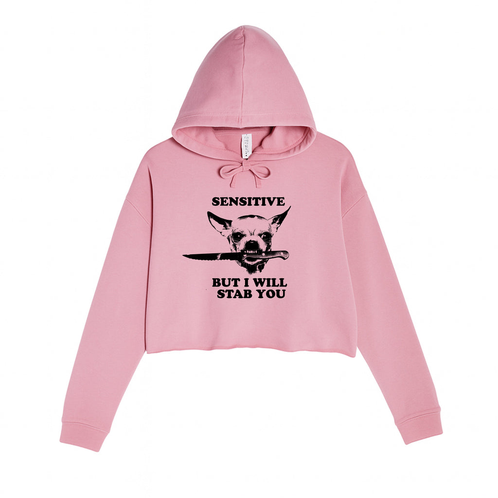 Women's | Sensitive (Dog) | Crop Hoodie
