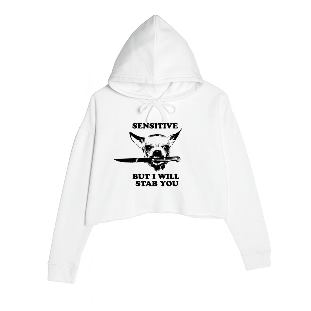 Women's | Sensitive (Dog) | Crop Hoodie