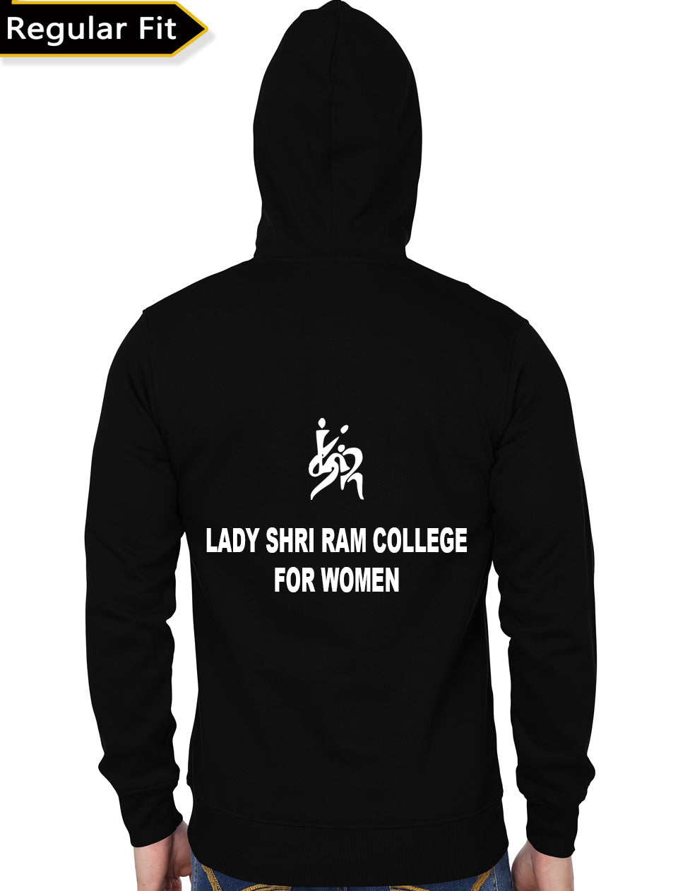 Lady Shri Ram College Black Hoodie T-Shirts, Sweatshirt | PureTeeCo.com