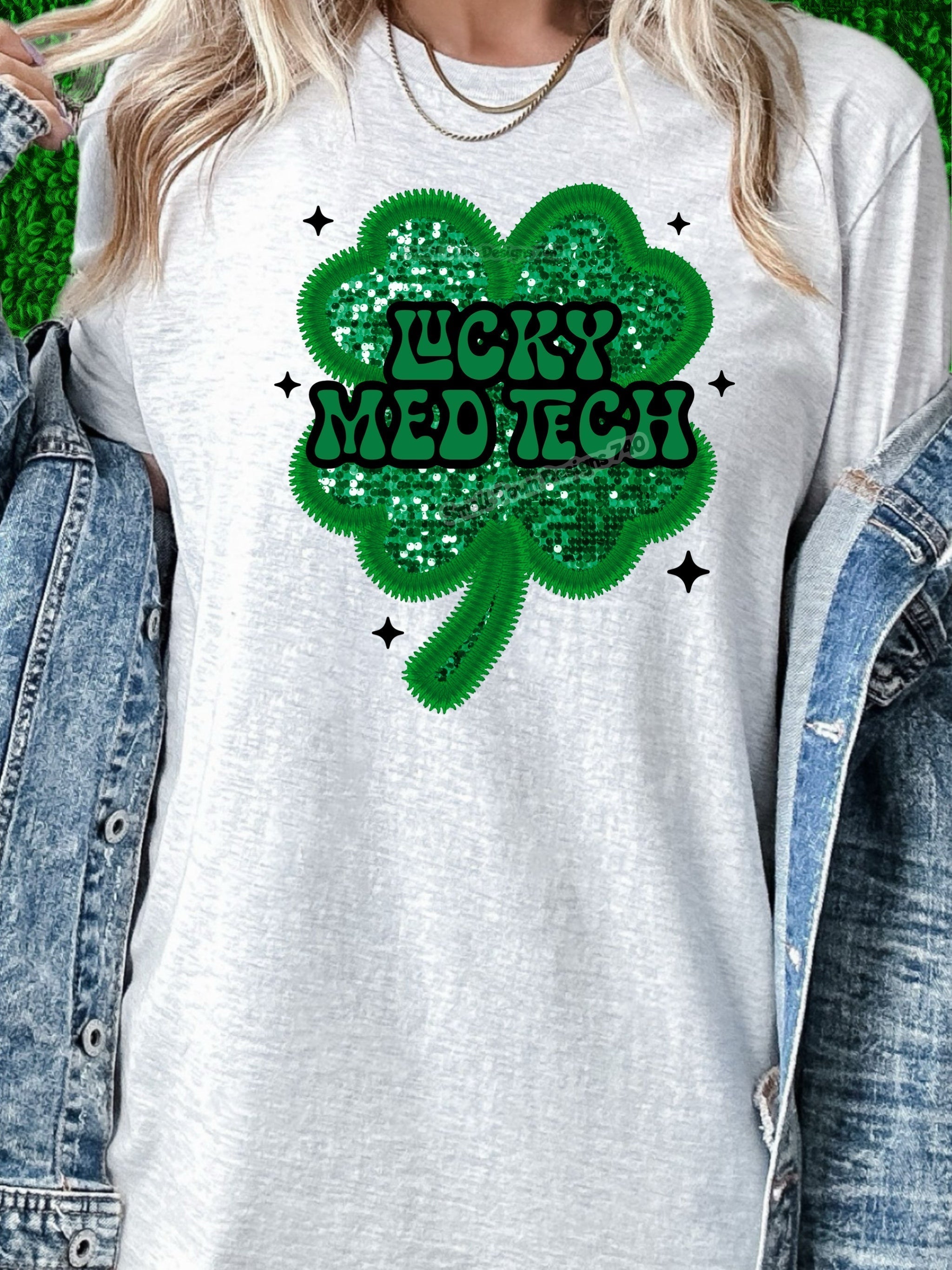LUCKY MED TECH TEE Hoodie, Sweatshirt | PureTeeCo.com (Image 1)