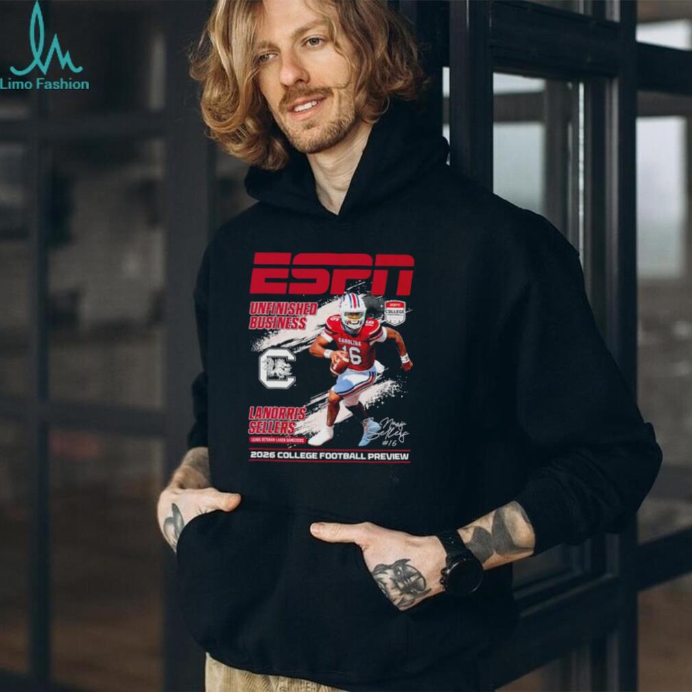 LaNorris Sellers South Carolina Gamecocks ESPN 2026 College Football Preview shirt