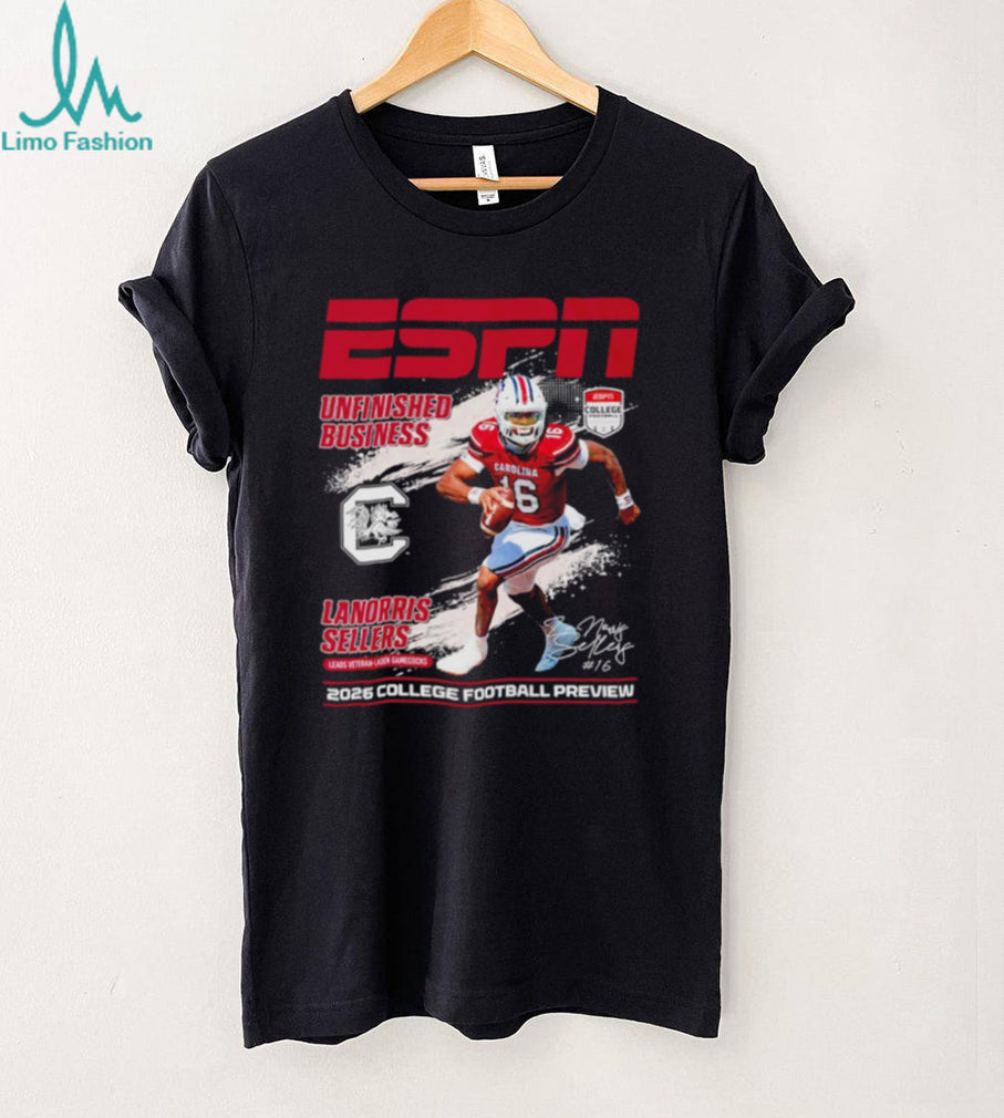 LaNorris Sellers South Carolina Gamecocks ESPN 2026 College Football Preview shirt