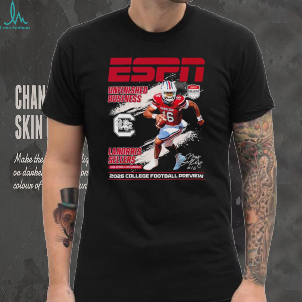 LaNorris Sellers South Carolina Gamecocks ESPN 2026 College Football Preview shirt