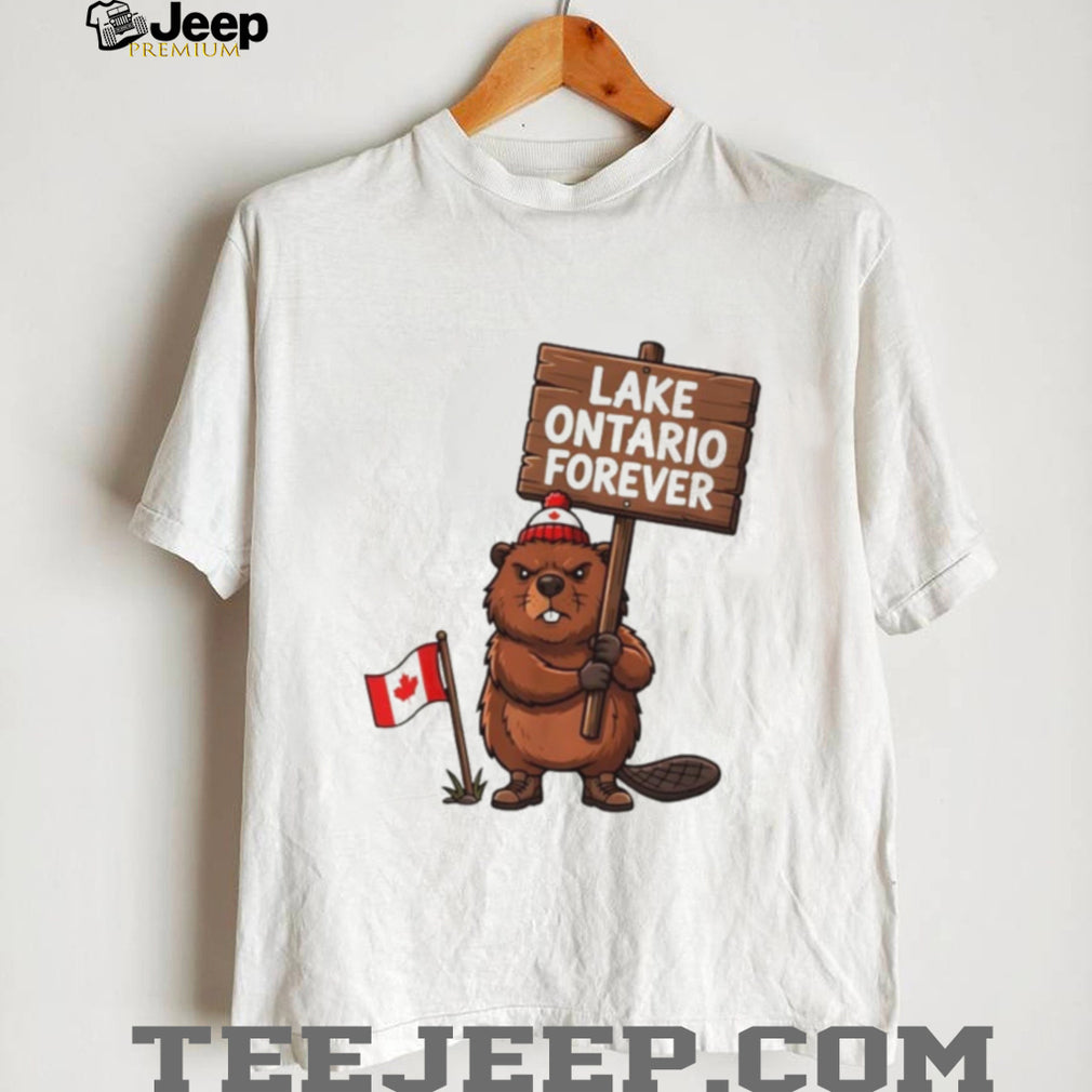 Lake Ontario Forever Beaver with Canadian Flag shirt
