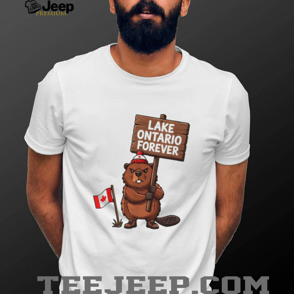 Lake Ontario Forever Beaver with Canadian Flag shirt