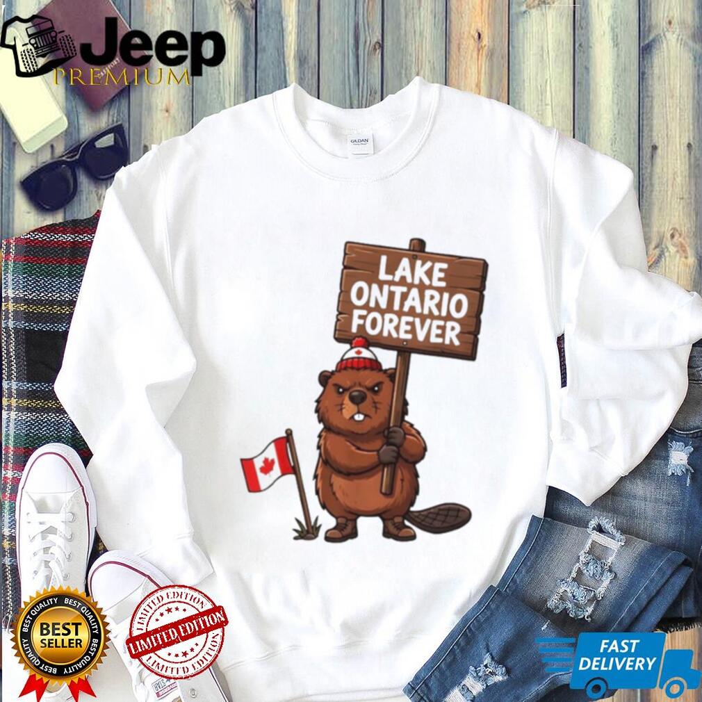 Lake Ontario Forever Beaver with Canadian Flag shirt